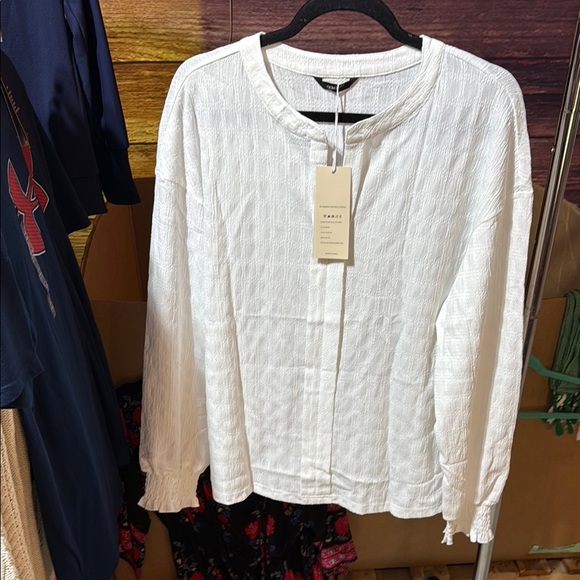 Amazon Tops - Dokoto blouse New woman’s  White Women's Top size large